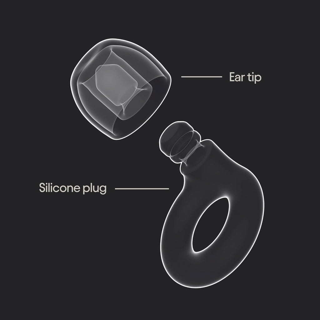 Quiet 2 Ear Plugs – Ultra-Comfy Reusable Noise-Reducing Earplugs for Sleep, Deep Focus, Travel, Noise Sensitivity | Flexible Hearing Protection | Customizable Fit | 24Db (SNR) Noise Reductio