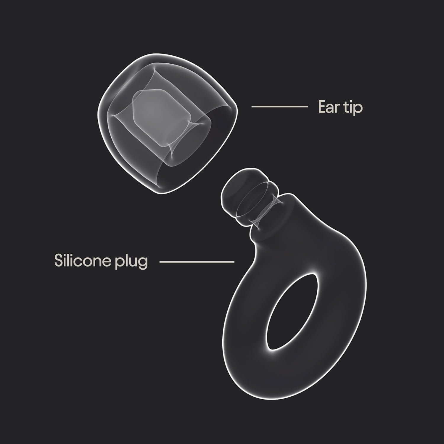 Quiet 2 Ear Plugs – Ultra-Comfy Reusable Noise-Reducing Earplugs for Sleep, Deep Focus, Travel, Noise Sensitivity | Flexible Hearing Protection | Customizable Fit | 24Db (SNR) Noise Reductio