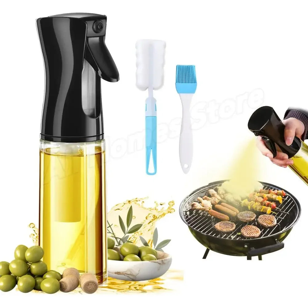 16Oz Oil Dispenser Bottle for Kitchen, 2 in 1 Olive Oil Dispenser and Oil Sprayer, 500Ml Olive Oil Spray Bottle Forjar Cooking