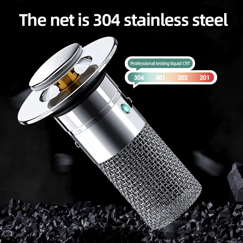 1PCS Washbasin Leak Plug, Stainless Steel Odor Proof Bouncing Core, Press Type Sink Drain, Universal Accessory for Washbasin