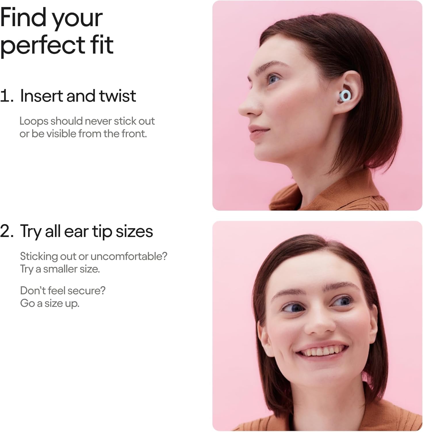 Quiet 2 Ear Plugs – Ultra-Comfy Reusable Noise-Reducing Earplugs for Sleep, Deep Focus, Travel, Noise Sensitivity | Flexible Hearing Protection | Customizable Fit | 24Db (SNR) Noise Reductio