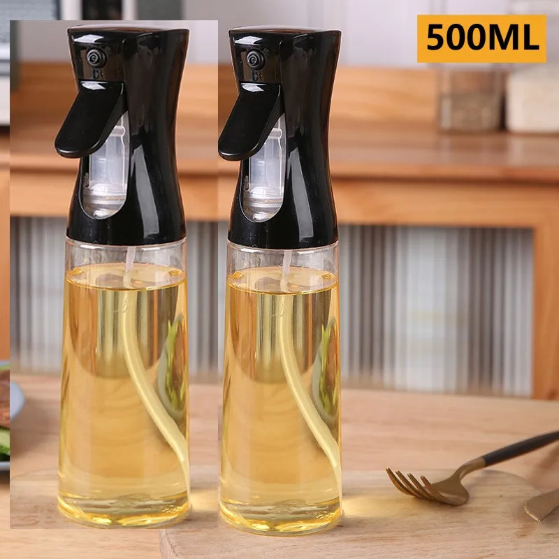 16Oz Oil Dispenser Bottle for Kitchen, 2 in 1 Olive Oil Dispenser and Oil Sprayer, 500Ml Olive Oil Spray Bottle Forjar Cooking
