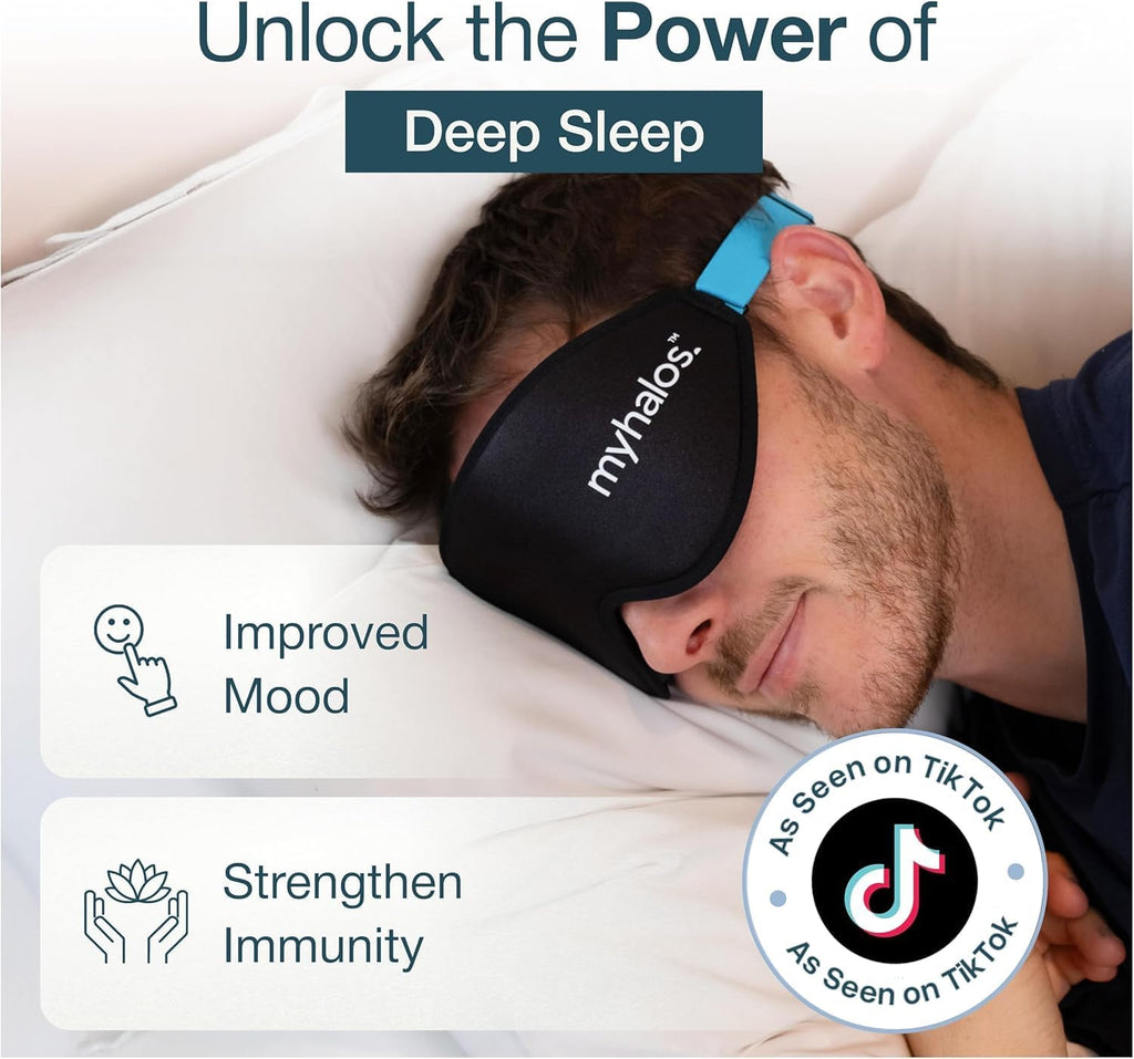 ® Sleep Mask – 3D Blackout Eye Mask for Women & Men, Side Sleepers, Zero Pressure Memory Foam Eyelash Friendly, Breathable,Award-Winning Sleep Aid for Travel (Black, 1 Count (Pack of 1)