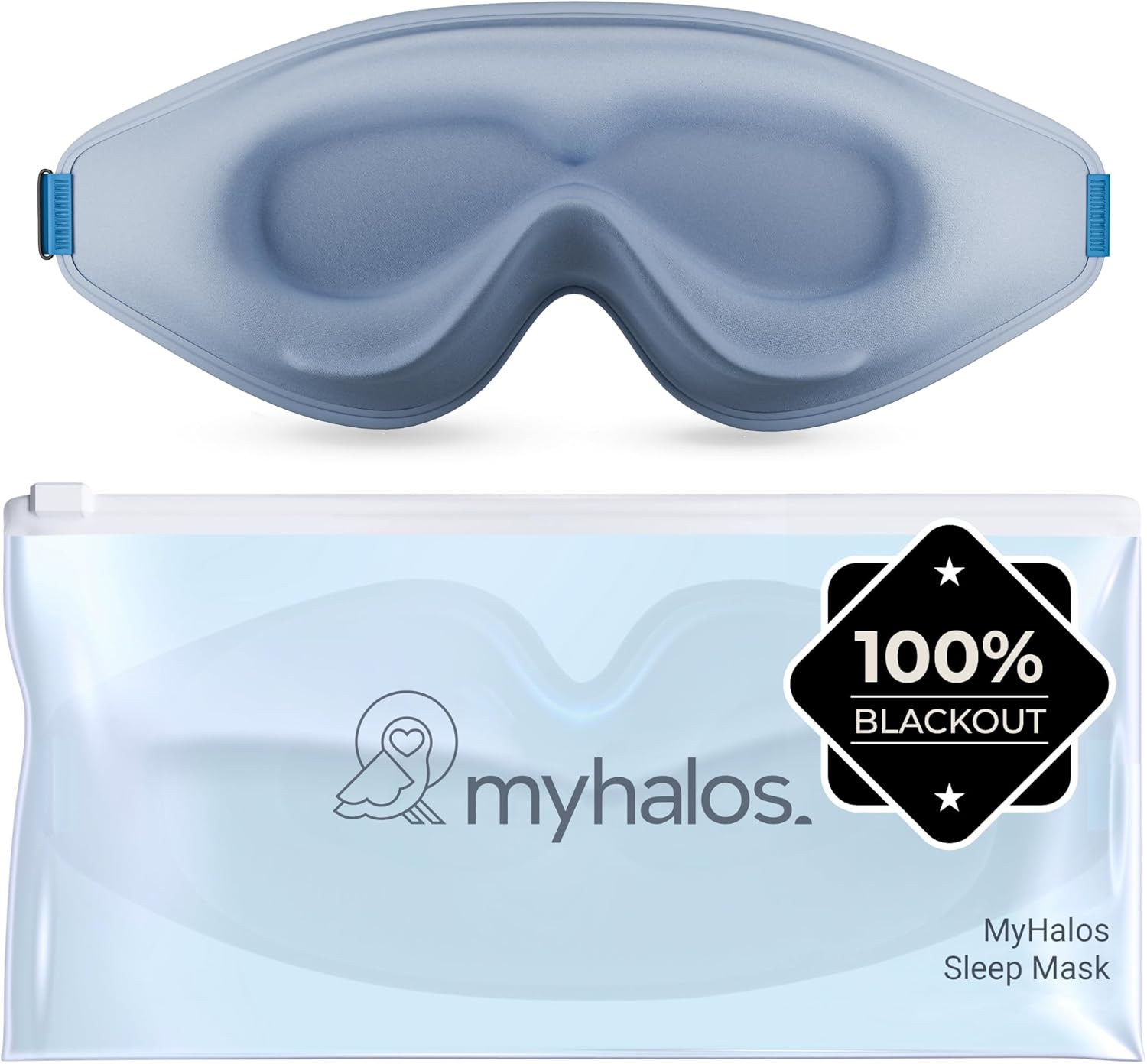 ® Sleep Mask – 3D Blackout Eye Mask for Women & Men, Side Sleepers, Zero Pressure Memory Foam Eyelash Friendly, Breathable,Award-Winning Sleep Aid for Travel (Black, 1 Count (Pack of 1)