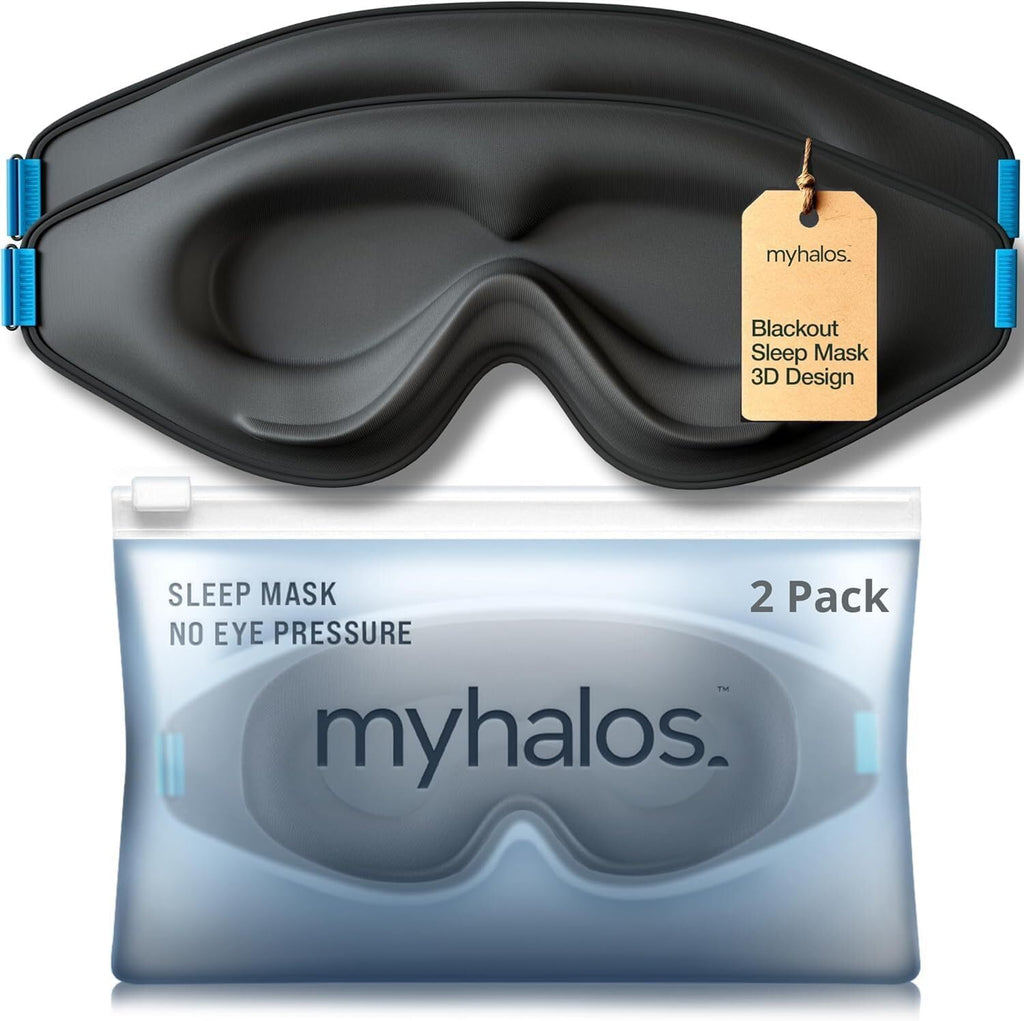 ® Sleep Mask – 3D Blackout Eye Mask for Women & Men, Side Sleepers, Zero Pressure Memory Foam Eyelash Friendly, Breathable,Award-Winning Sleep Aid for Travel (Black, 1 Count (Pack of 1)