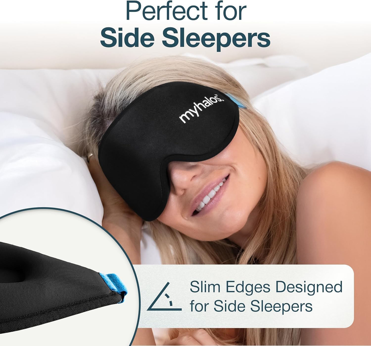 ® Sleep Mask – 3D Blackout Eye Mask for Women & Men, Side Sleepers, Zero Pressure Memory Foam Eyelash Friendly, Breathable,Award-Winning Sleep Aid for Travel (Black, 1 Count (Pack of 1)