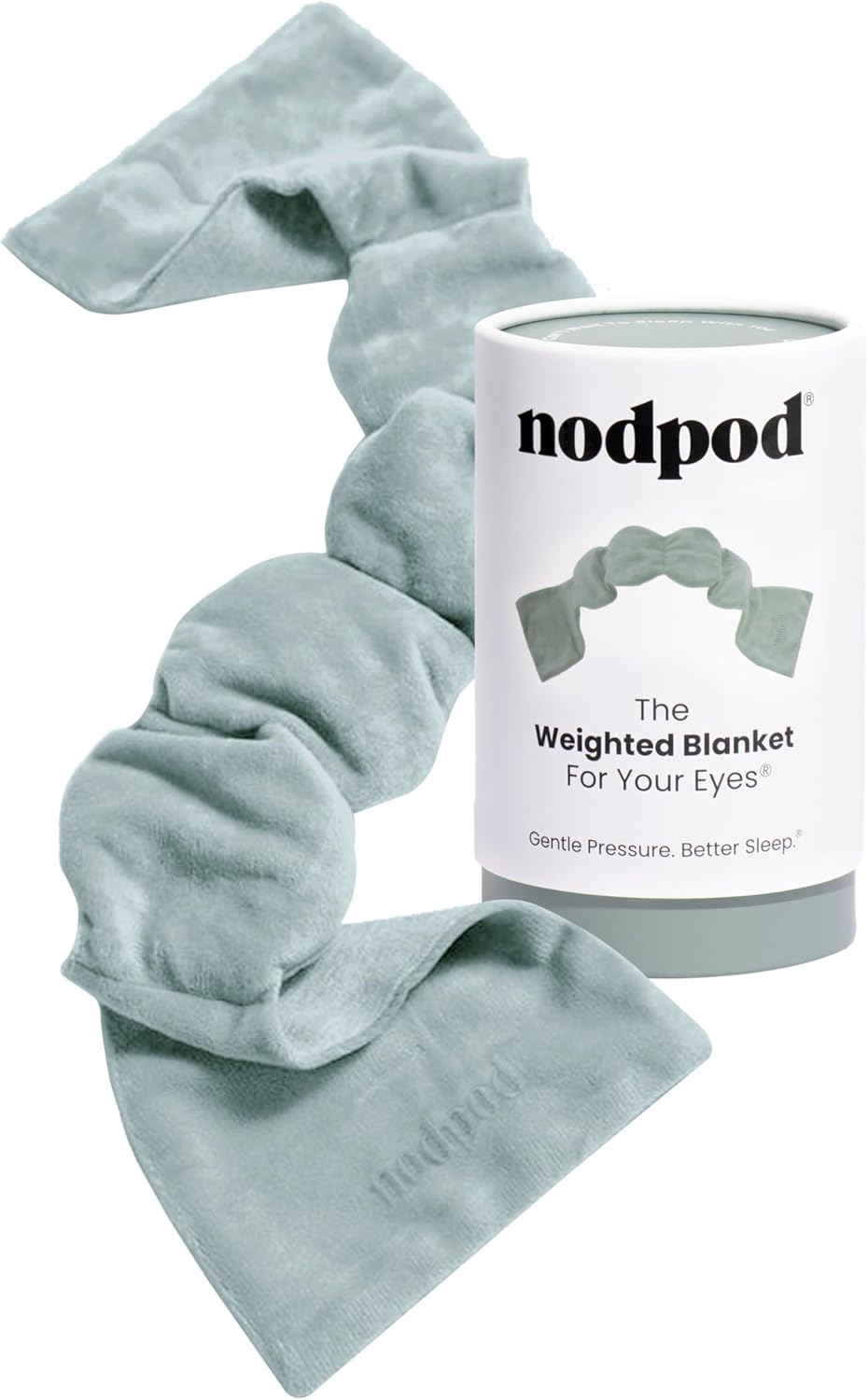 Gentle Pressure Sleep Mask | Patented Light Blocking Design for Sleeping, Traveling & Relaxation - Sage
