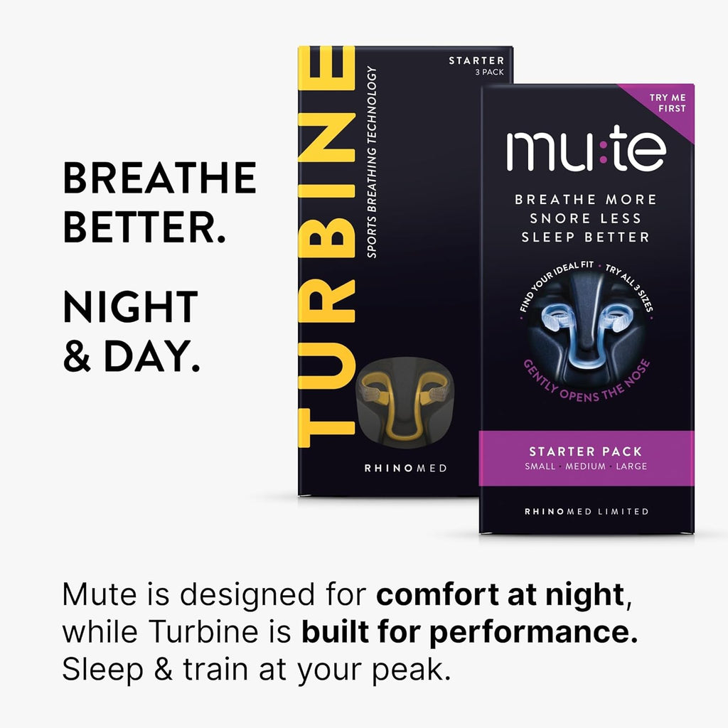 MUTE by  Nasal Dilator for Snore Reduction Starter Pack Increases Airflow anti Snoring Devices Nasal Dilators for Sleeping Transparent Internal Nasal Dilator Snoring Solution