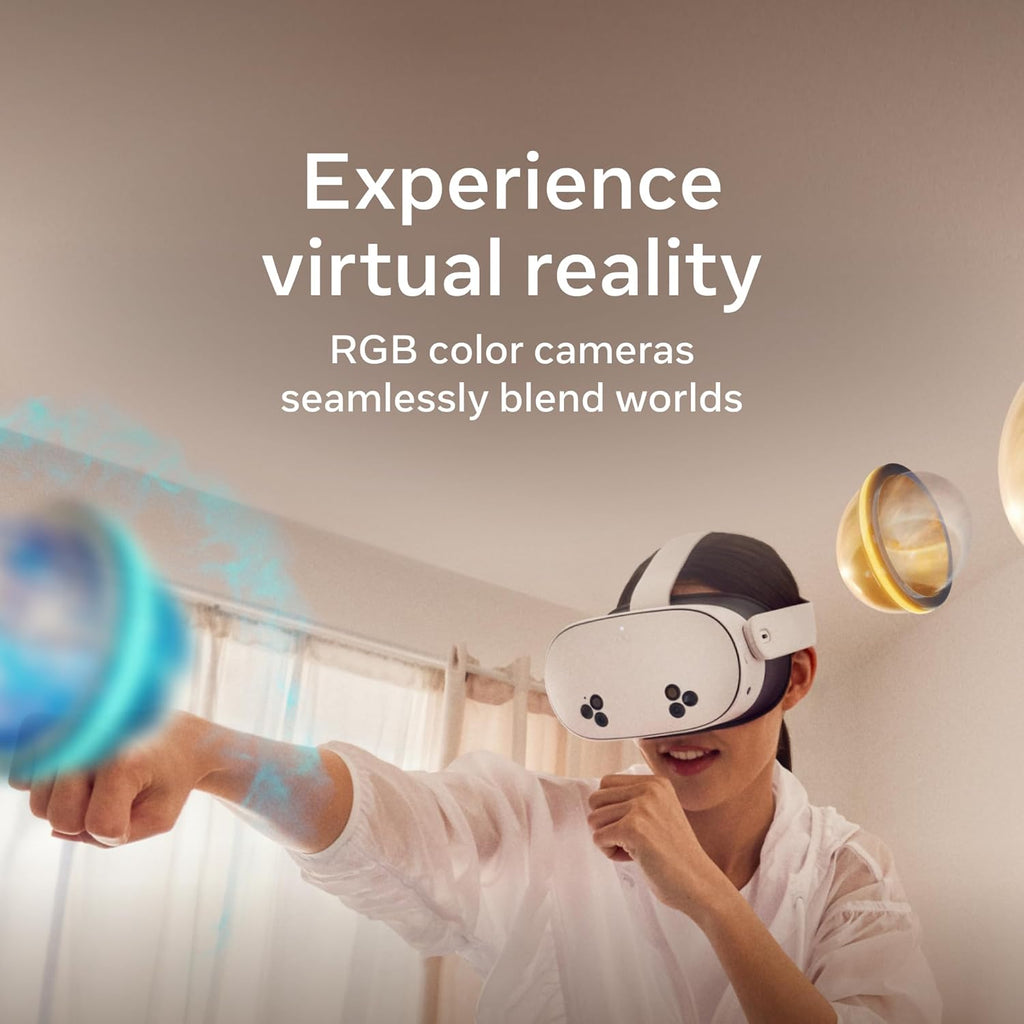 Quest 3S 128GB | VR Headset — Thirty-Three Percent More Memory — 2X Graphical Processing Power — Virtual Reality without Wires — Access to 40+ Games with a 3-Month Trial of  Horizon+ Included