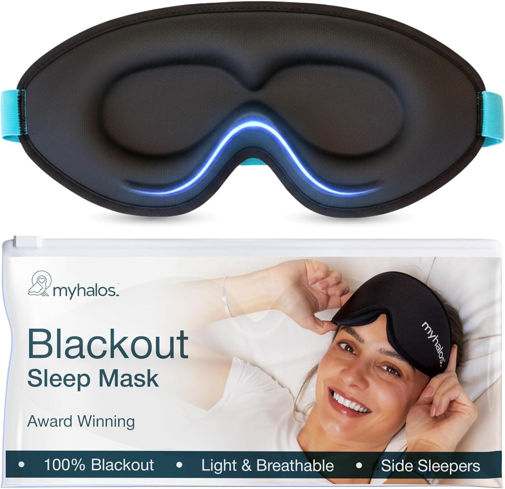 ® Sleep Mask – 3D Blackout Eye Mask for Women & Men, Side Sleepers, Zero Pressure Memory Foam Eyelash Friendly, Breathable,Award-Winning Sleep Aid for Travel (Black, 1 Count (Pack of 1)