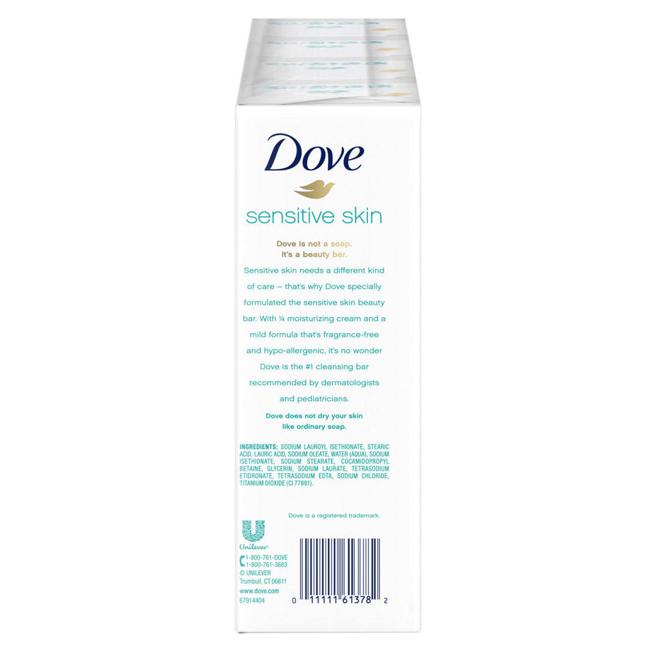 Moisturizing Beauty Bar Soap Sensitive Skin, 3.75 Oz, 16 Bars