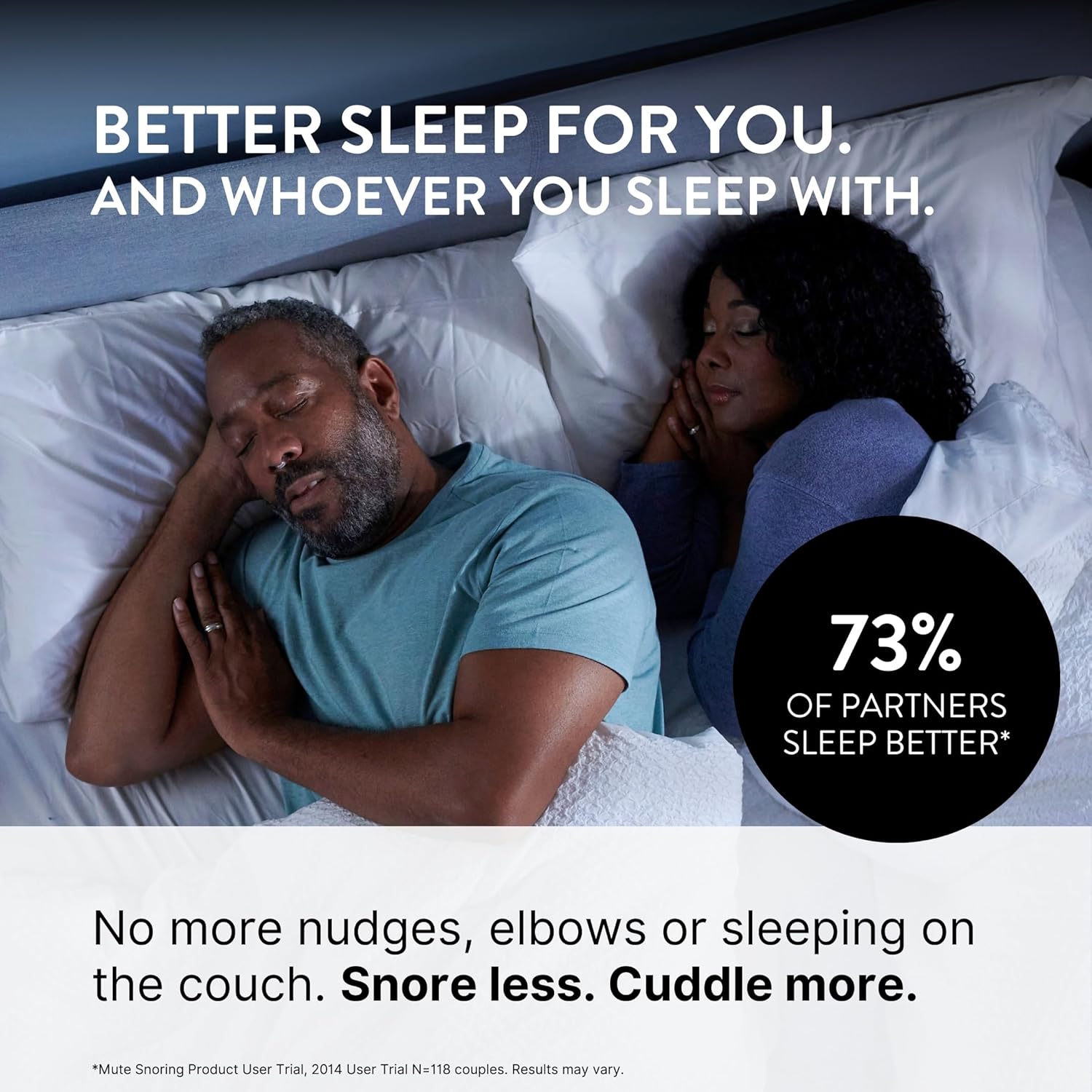 MUTE by  Nasal Dilator for Snore Reduction Starter Pack Increases Airflow anti Snoring Devices Nasal Dilators for Sleeping Transparent Internal Nasal Dilator Snoring Solution
