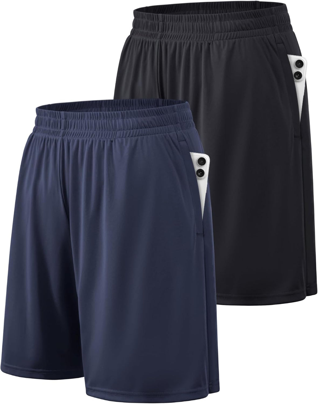 Athletic Shorts for Men with Pockets and Elastic Waistband Quick Dry Activewear