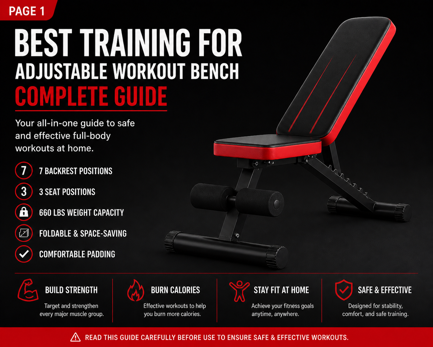 Best training for adjustable workout bench