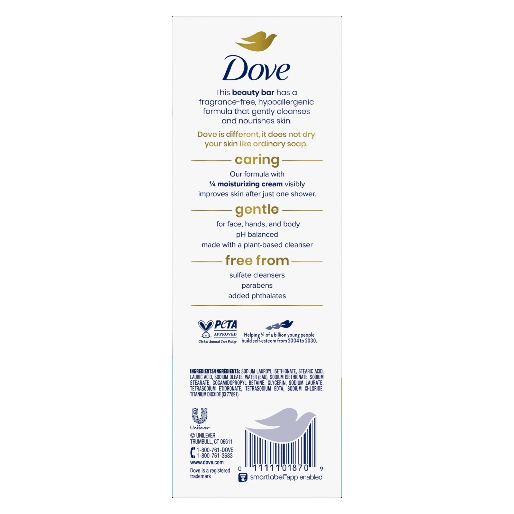 Moisturizing Beauty Bar Soap Sensitive Skin, 3.75 Oz, 16 Bars