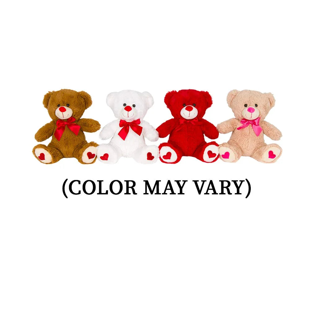 Valentine Gift Basket with Teddy Bear, Chocolate Rose Bouquet, Gift Bag & Card – Christmas or Valentine’S Day Gift for Her, Wife, Girlfriend, Mom, Daughter