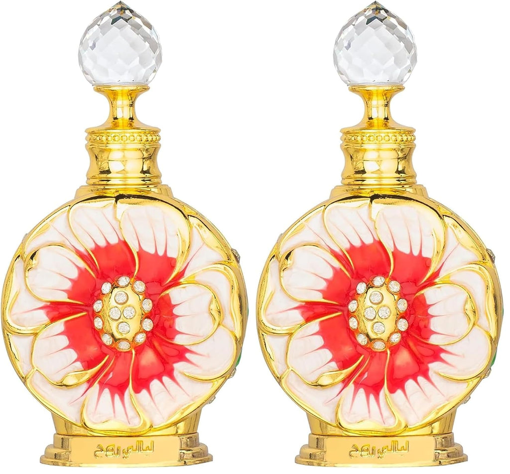 Layali Rouge - Luxury Products from Dubai - Long Lasting Personal Perfume Oil Fragrance - a Seductive Signature Aroma - 0.5 Oz