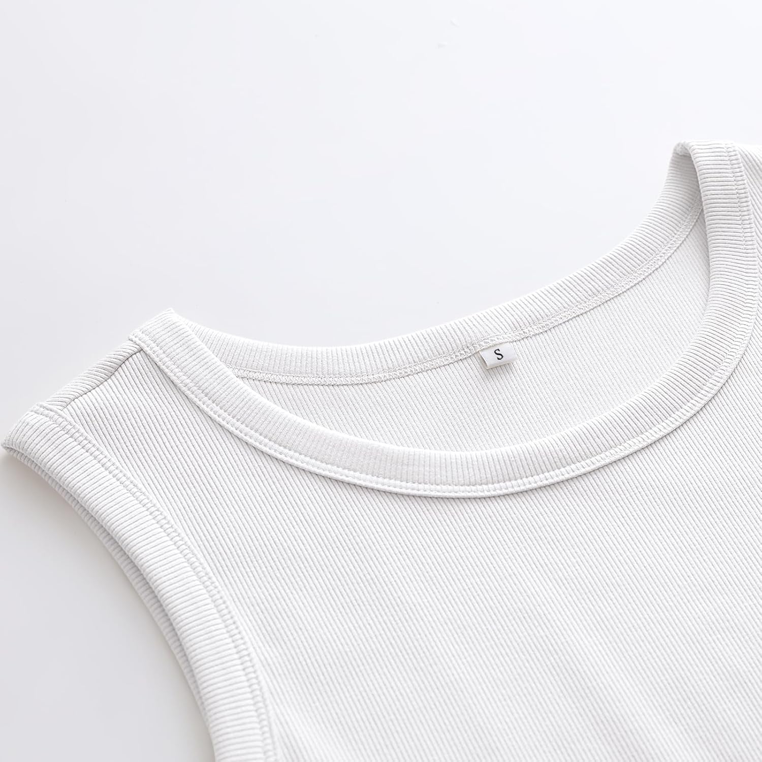 Womens Sleeveless High Neck Tank Tops Fashion Summer Casual Basic Slim Fit Ribbed Racerback Top Shirt Clothes