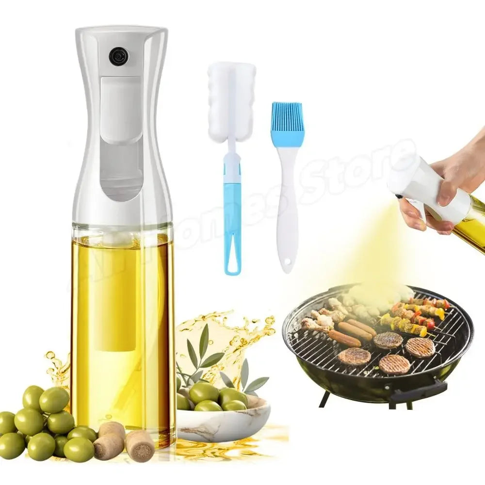 16Oz Oil Dispenser Bottle for Kitchen, 2 in 1 Olive Oil Dispenser and Oil Sprayer, 500Ml Olive Oil Spray Bottle Forjar Cooking